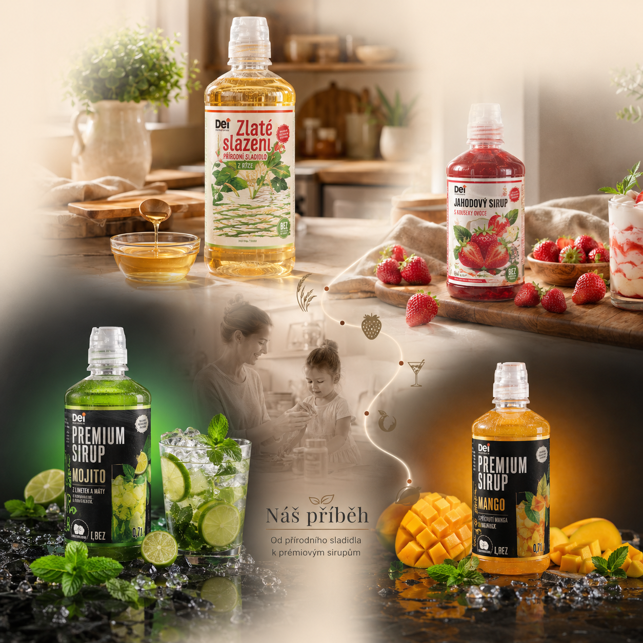 Výroba Premium sirupů Dei